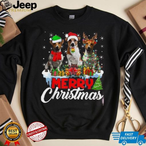 Merry Christmas Funny Jack Russell Terrier Dog Lover Xmas Shirt