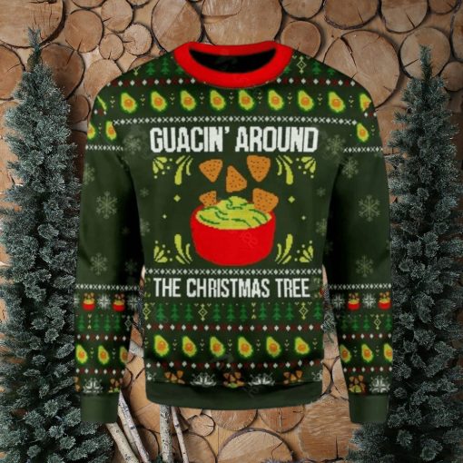 Merry Christmas Guacin Around The Christmas Tree Ugly Christmas Sweater