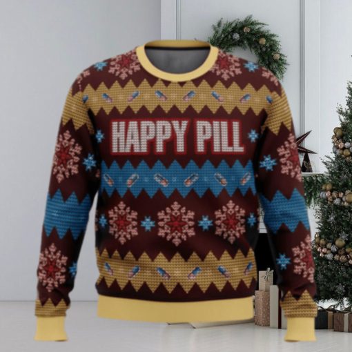 Merry Christmas Happy Pill Ugly Sweater