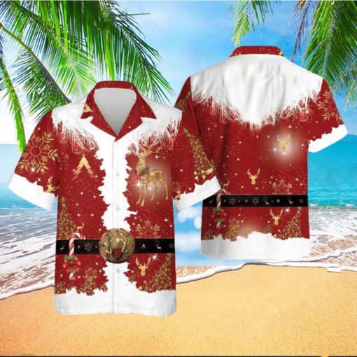 Merry Christmas Hawaiian Shirt Deer Christmas Hawaii Shirt