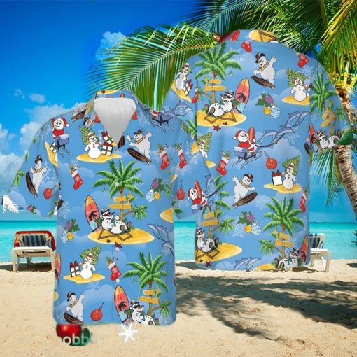 Merry Christmas Hawaiian Shirt Men’s Vacation Button Up Gifts For Boyfriend