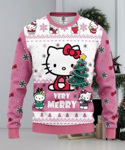 Merry Christmas Hello Kitty Ugly Sweater, Ugly Sweater Apparel