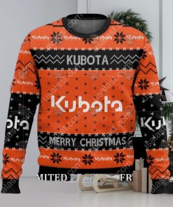 Merry Christmas Kubota Tractor Ugly Christmas Sweater