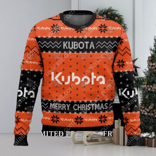 Merry Christmas Kubota Tractor Ugly Christmas Sweater
