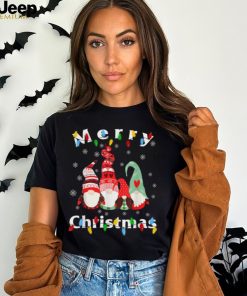 Merry Christmas Light Gnome Pajamas T Shirts