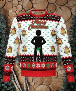 Merry Christmas Mr. Stick Mistletoe Ugly Christmas Sweater