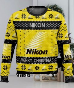 Merry Christmas Nikon Camera Ugly Christmas Sweater