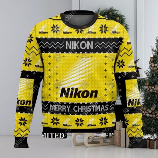 Merry Christmas Nikon Camera Ugly Christmas Sweater