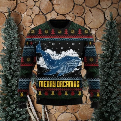 Merry Christmas Orcas Killer Whale Ugly Christmas Sweater