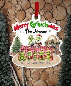 Merry Christmas, Personalized Family Ornament, Christmas Gift