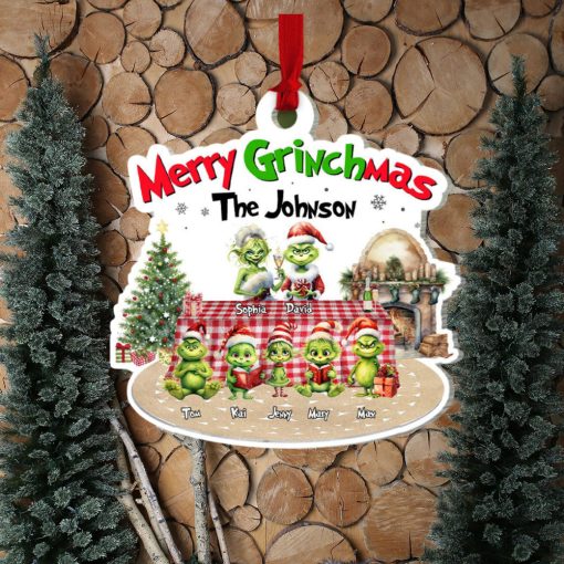 Merry Christmas, Personalized Family Ornament, Christmas Gift