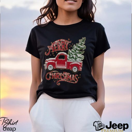 Merry Christmas Rustic Truck T Shirt