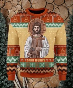 Merry Christmas Saint Joseph The Worker Ugly Sweater