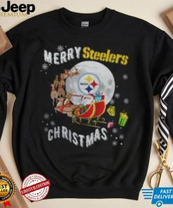 Merry Christmas Santa Claus Football Pittsburgh Steeler Shirt