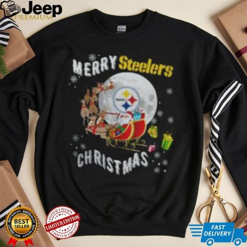 Merry Christmas Santa Claus Football Pittsburgh Steeler Shirt