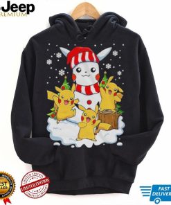 Merry Christmas Santa Pikachu mashup T shirt