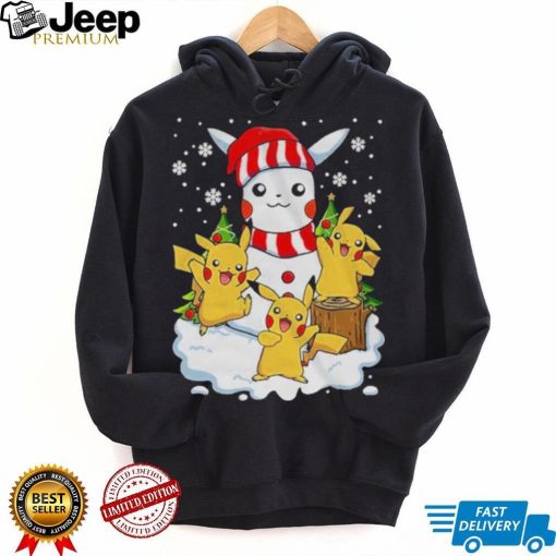 Merry Christmas Santa Pikachu mashup T shirt