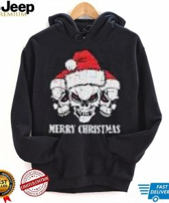 Merry Christmas Skeleton Santa Hat Pajama Cool X Mas Skull Shirt