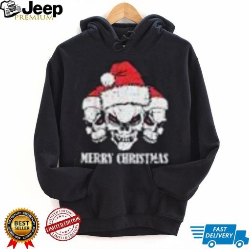 Merry Christmas Skeleton Santa Hat Pajama Cool X Mas Skull Shirt