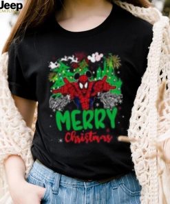 Merry Christmas Spiderman Mickey Ears, Mickey Christmas Shirt