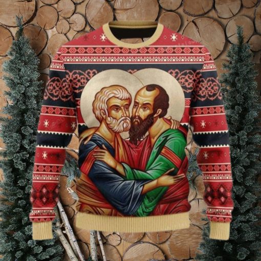 Merry Christmas St. Apostles Peter And Paul Ugly Sweater Christmas Party