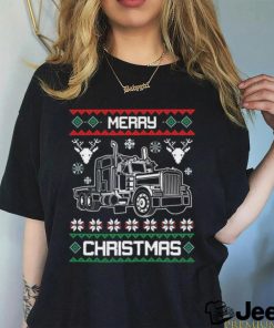 Merry Christmas Truck Driver Ugly Christmas T shirt