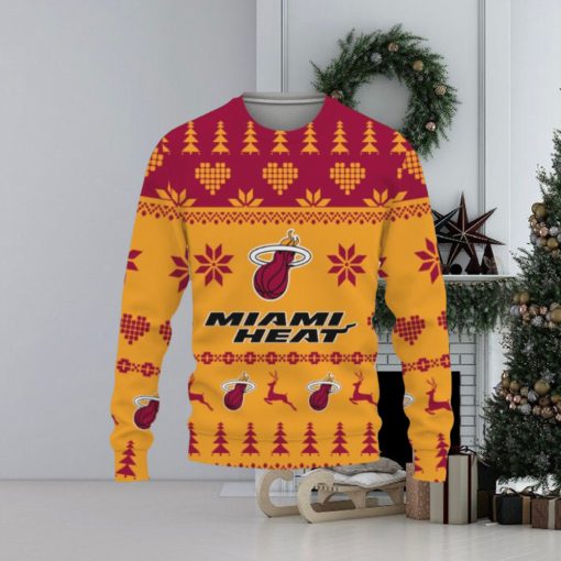 Merry Christmas Ugly Sweater Funny Miami Heat Hot Trend For Fans Club