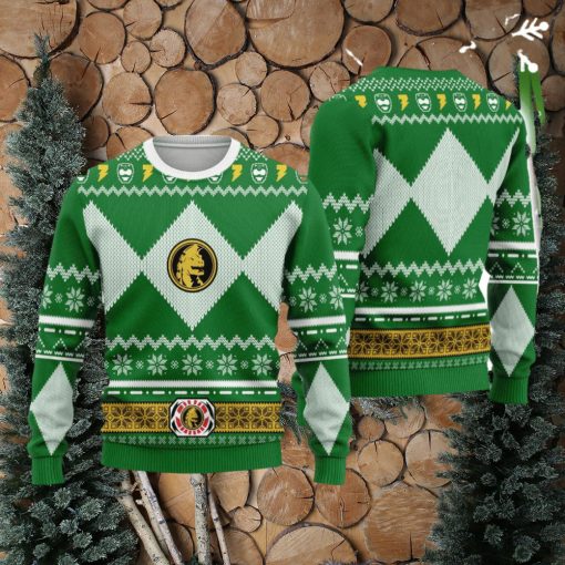 Merry Christmas Unisex Ugly Christmas Sweater Christmas Gifts Unisex Green Power Ranger Sweater