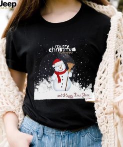 Merry Christmas and Happy new year T shirt Funny Snowman