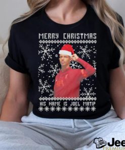 Merry Christmas his name is Joel Matip ugly shirt