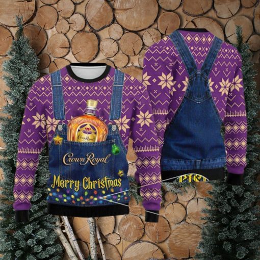 Merry Crown Royal Ugly Christmas Sweater For Men And Women