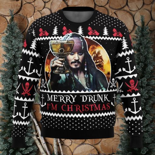 Merry Drunk I’m Christmas Pirates of the Caribbean Ugly Christmas Sweater