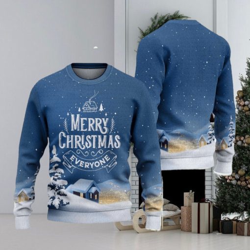 Merry Everyone Ugly Christmas Sweater Knitted Gift For Men And Women