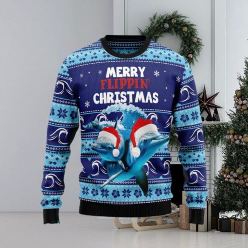 Merry Flippin’s Ugly Christmas Sweater Gift For Men Women