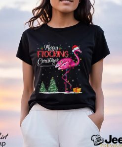 Merry Flocking Christmas Christmas Flamingo Classic T Shirt