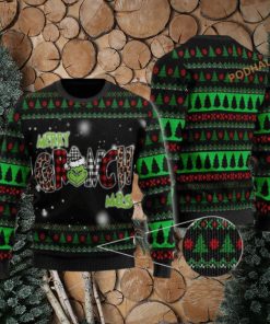 Merry Grinch Mas Xmas Party 3D Cute Ugly Christmas Sweater