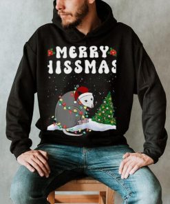 Merry Hissmas Opposum Christmas Santa Hat Funny Xmas Unisex Shirt