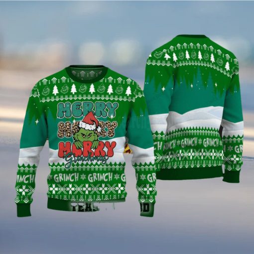 Merry Merry Merry Grinchmas Christmas Ugly Sweater