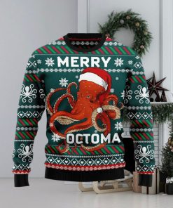 Merry Octomas Ugly Christmas Sweater Xmas Gift 3D Christmas Sweater