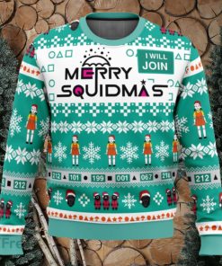 Merry Squidmas Squid Game 3D Ugly Christmas Sweater Christmas Holiday Gift