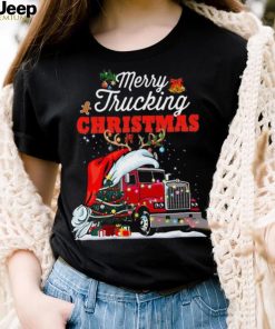 Merry Trucking Christmas Trucker Shirt