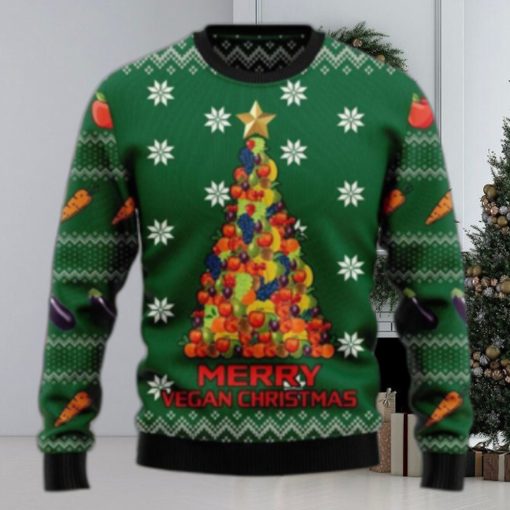 Merry Vegan Ugly Sweater For Christmas