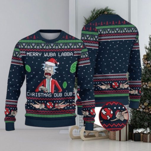 Merry Wubba Lubba Christmas Dub Dub Rick and Morty Christmas Sweater