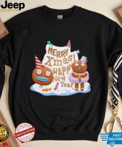 Merry Xmas Happy New Year Cookies T Shirt