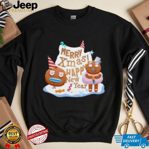 Merry Xmas Happy New Year Cookies T Shirt