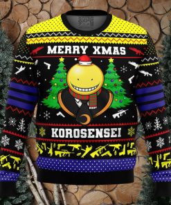 Merry Xmas Korosensei Assassination Classroom Ugly Christmas Sweater