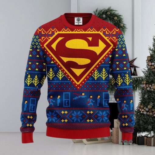 Merry Xmas Superman DC Comics Custom Ugly Christmas Sweater