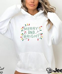 Merry and bright christmas svg shirt