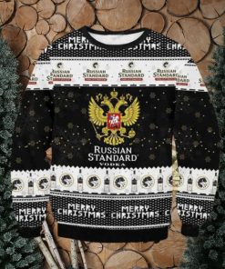 Mery Christmas Russian Standard Vodka Ugly Christmas Sweater Impressive Gift For Men And Women