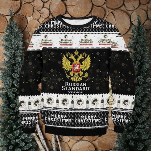 Mery Christmas Russian Standard Vodka Ugly Christmas Sweater Impressive Gift For Men And Women